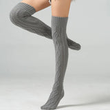 Winter Wool Over Knee Socks