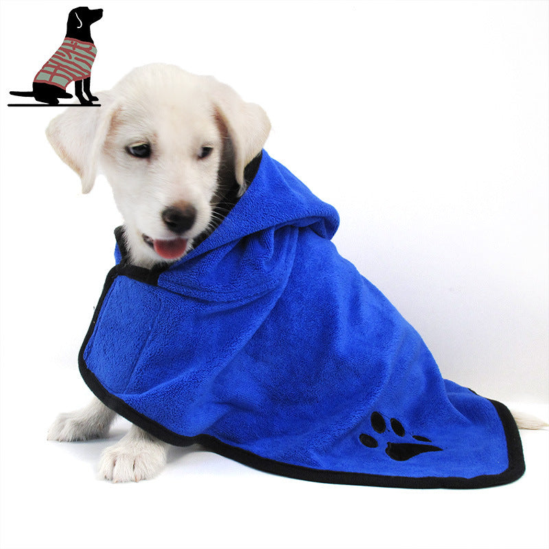 Absorbent Dog Bathrobe Towel