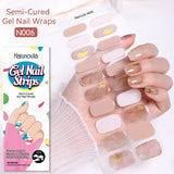 20 Tips Glitter Lines Semi-Cured Gel Nail Sticker