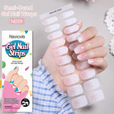 20 Tips Glitter Lines Semi-Cured Gel Nail Sticker