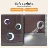 Dog Leash Ring Led with inbuilt poop bags